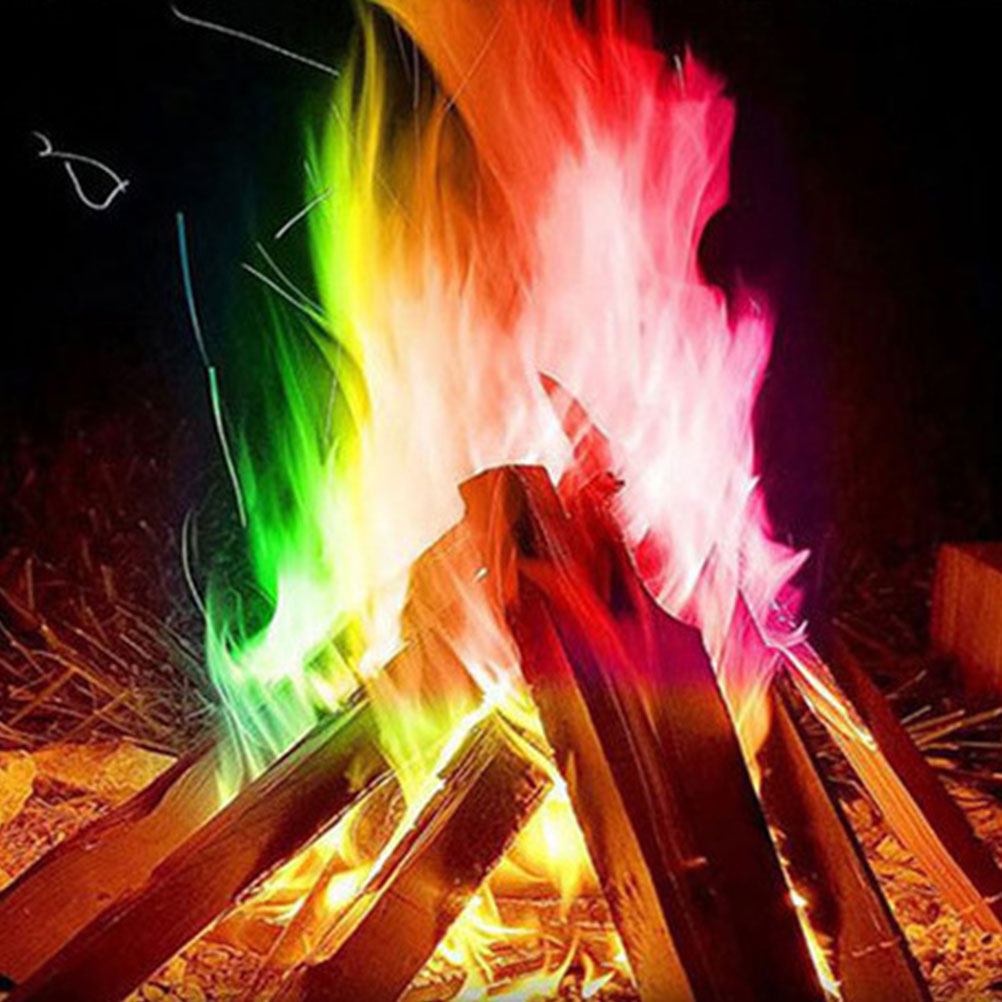 Outdoor Camping Burner - 3 Pcs Fire Changing Color Packets