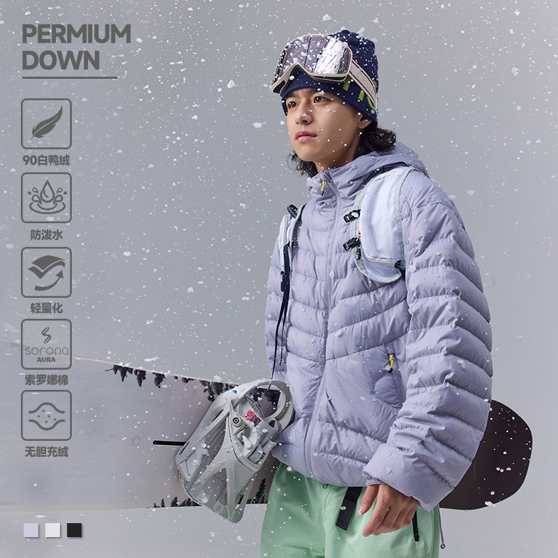 Outdoor Camping Jacket - Quality Waterproof 90% White Down Jacket