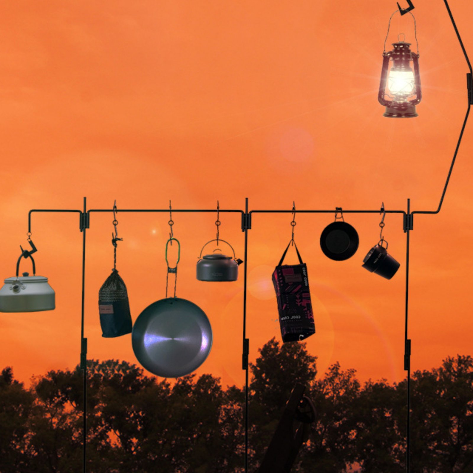 Camping Lantern Stand Detachab - Outdoor Camping Kitchen 评论和价格