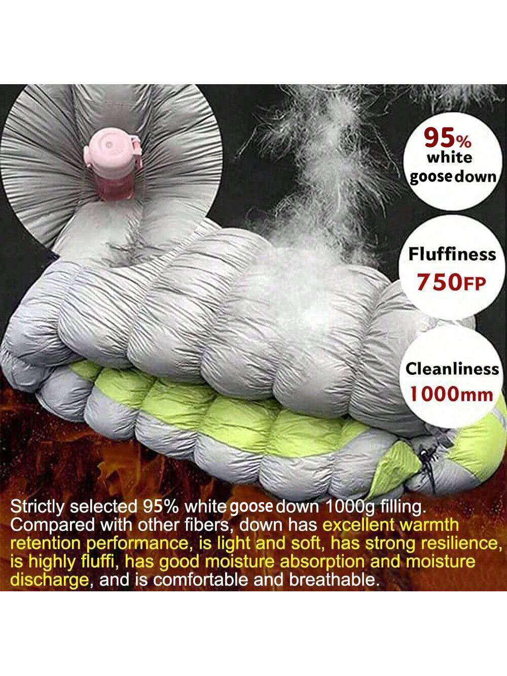 Outdoor Camping, Mummy Sleepin - Ultralight Sleeping Bag 评论和价格
