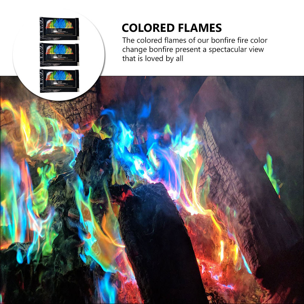 3 Pcs Fire Changing Color Pack - Outdoor Camping Burner 评论和价格