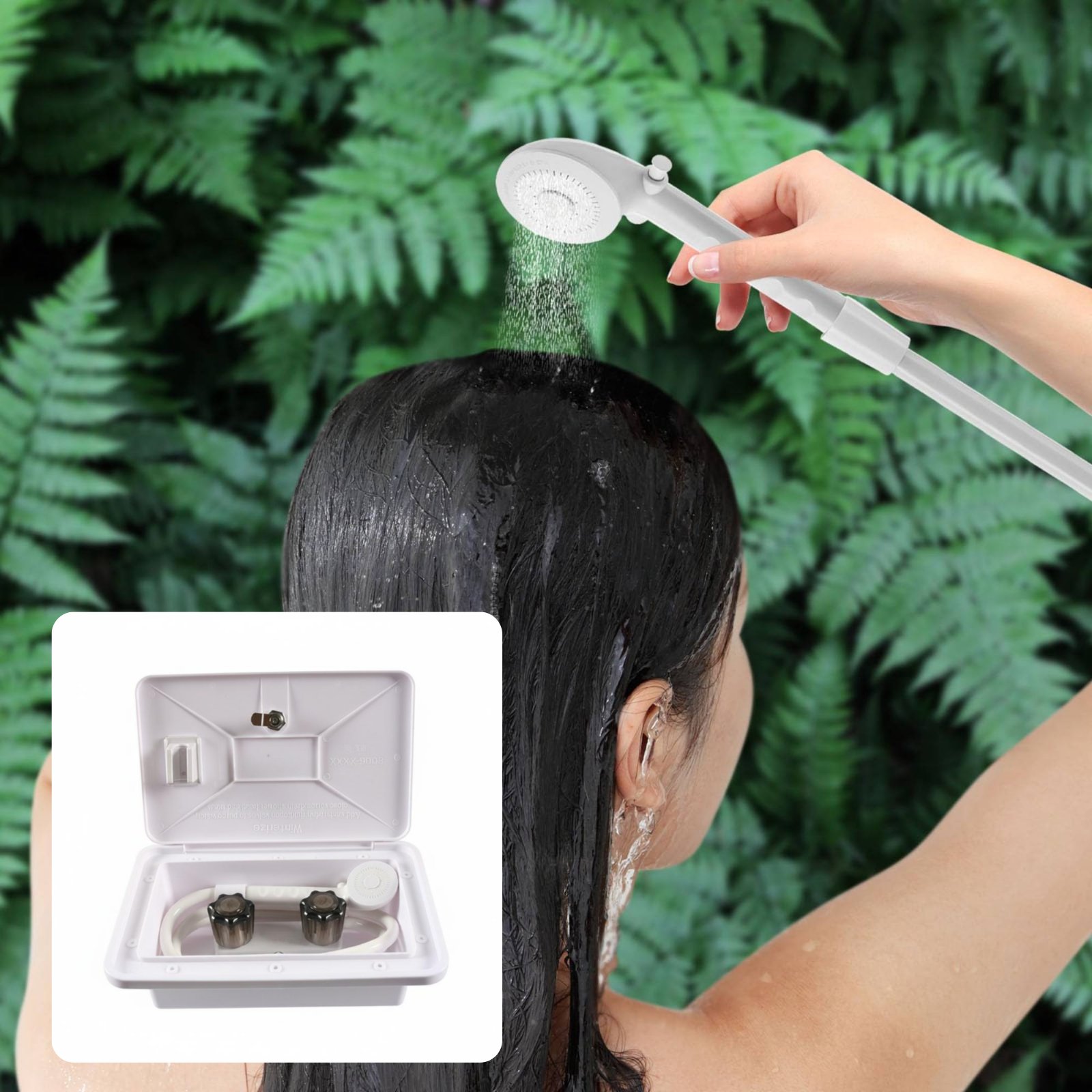 RV Exterior Shower Box Compact - Outdoor Camping Shower 评论和价格
