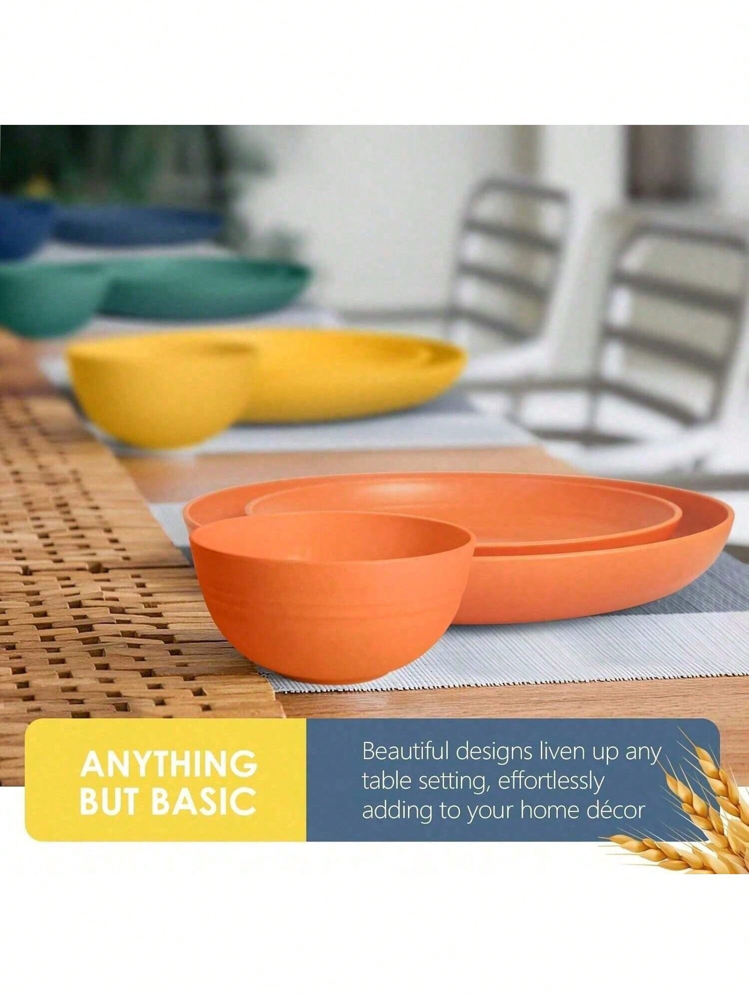 16 Piece Kitchen Wheat Straw D - Outdoor Camping Kitchen 评论和价格