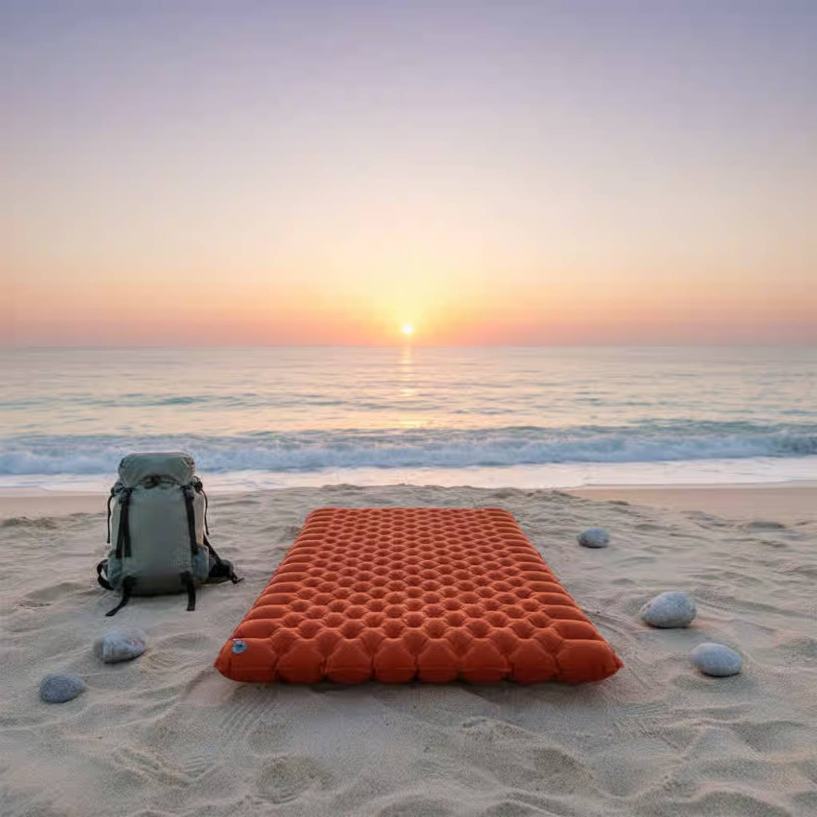Inflatable Camping Mat Nylon T - Outdoor Camping Rug Waterproof 评论和价格