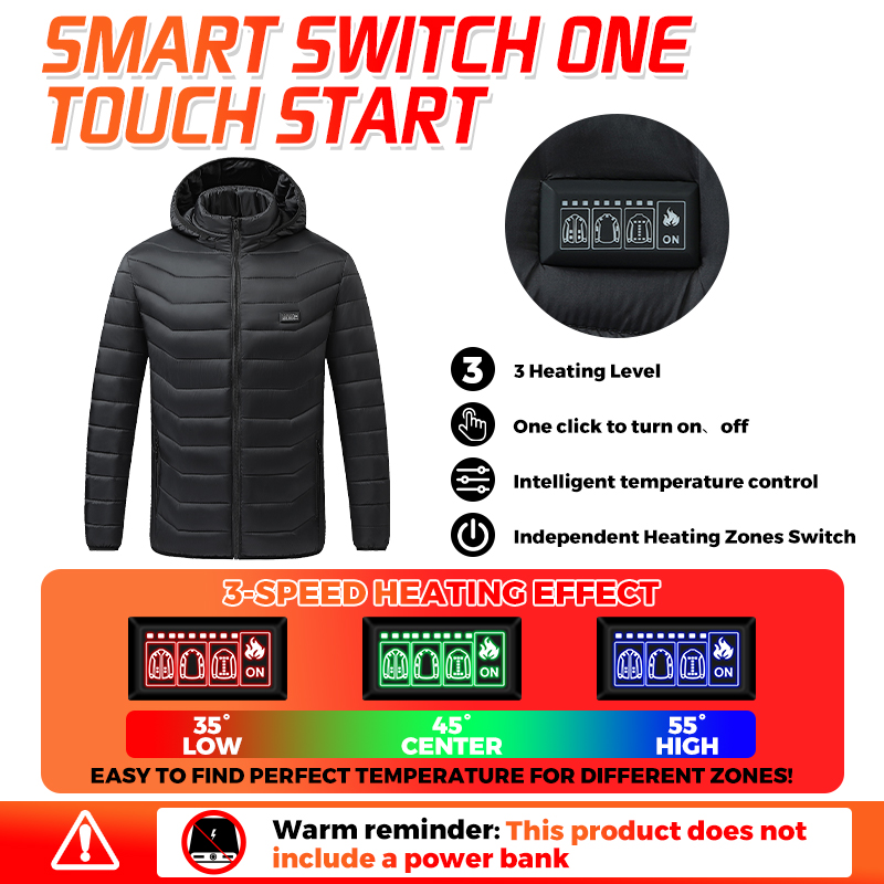Heated Jacket 26 Heating Zones - Outdoor Camping Jacket 评论和价格