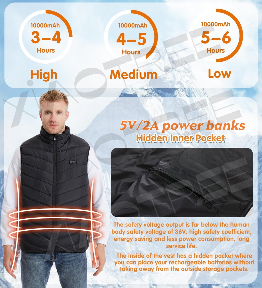 28/9 Areas Heated Vest Men Jac - Outdoor Camping Jacket 评论和价格